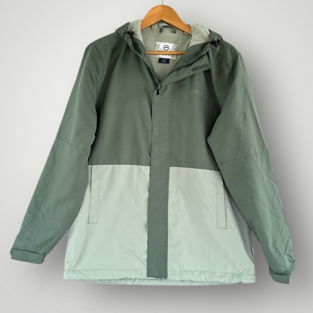 Magellan Outdoors Two-Tone Green Hooded Jacket